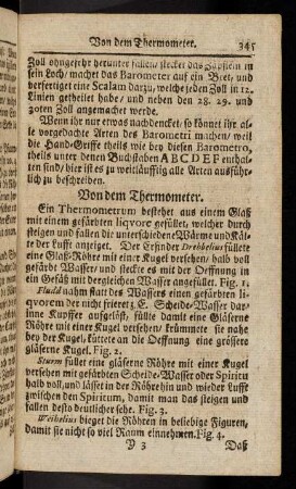 345-356, Von dem Thermometer. - Von dem Manometer.