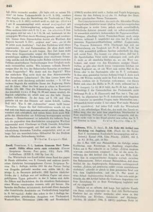 246-248 [Rezension] D. Johann Ecks vierhundertundvier Artikel zum Reichstag von Augsburg 1530