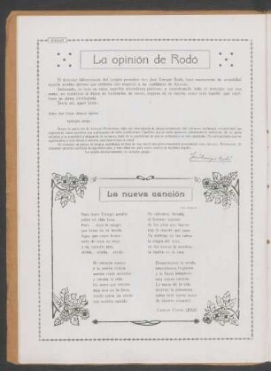La opinión de Rodó