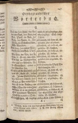 Orthographisches Wörterbuch.