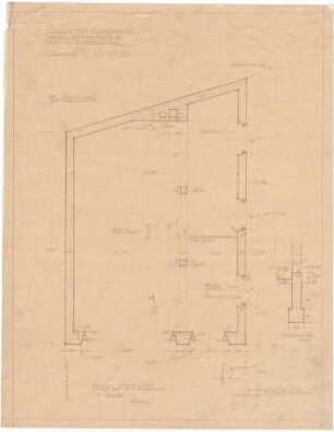 Bestelmeyer, German; München, Muffatstr. 4; Haus Bestelmeyer - Garage und Fahrradremise (Grundriss)