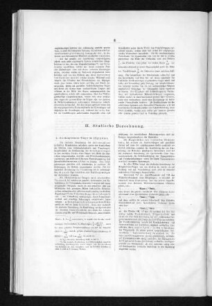 II. Statische Berechnung