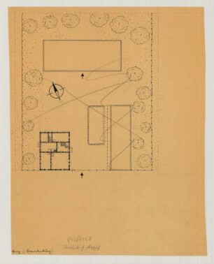 [Gottberg (Kreis Ruppin): Hof Nr. 43 Müller]. Lageplan