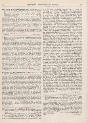 275 [Rezension] Sjögren, Arthur, Reformationen och Boktryckarekonstens Utveckling
