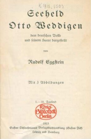 Seeheld Otto Weddigen