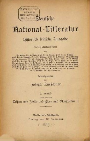 Tristan und Isolde und Flore und Blanscheflur, 2. Tristan und Isolde (Schluß)