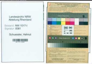 Entnazifizierung Helmut Schuessler , geb. 12.09.1900 (Kaufmann)