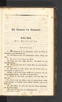 Die Elemente der Geometrie.