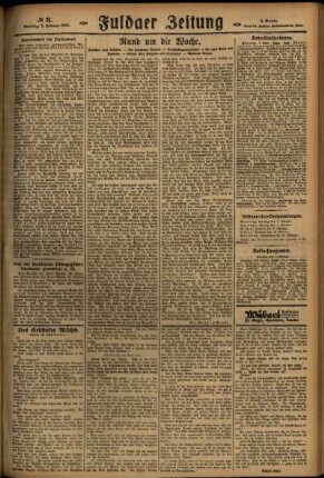 Zweite Ausgabe vom Sonntag, den 07. Februar 1926.