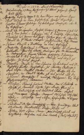 März / April 1834. Reise nach Neuwied