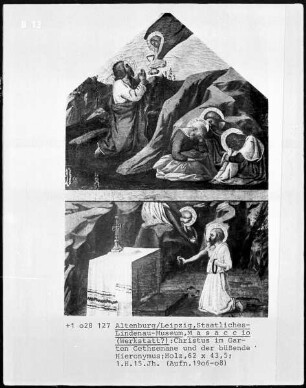 Christus im Garten Gethsemane und büßender Hieronymus, Folio 00095