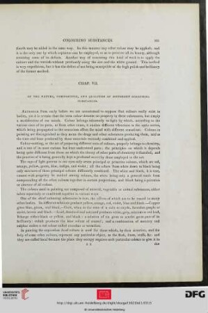 Chap. VII. Of the Nature, Composition, and Qualities of Different Colouring Substances.