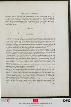 Chap. VII. Of the Nature, Composition, and Qualities of Different Colouring Substances.