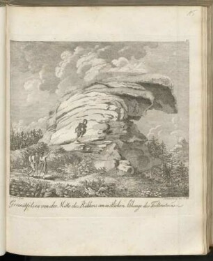 Granitfelsen von der Mitte des Rükkens am westlichen Abhang des Todtensteins