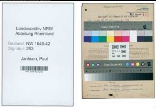 Entnazifizierung Paul Janhsen , geb. 21.09.1901 (Arbeiter)