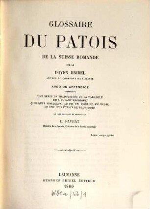 Mémoires et documents. 21. 1866