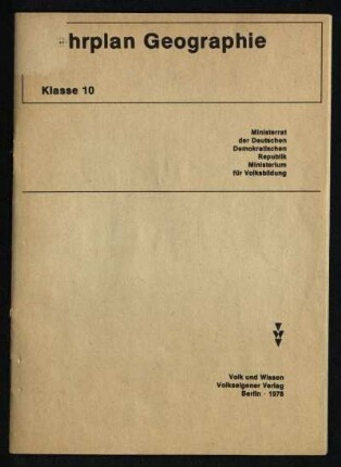 1978: Klasse 10
