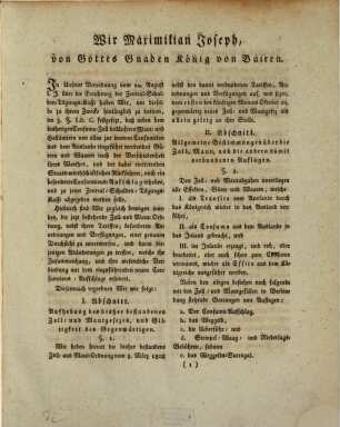 Bayerisches Zoll- und Mautgesetz vom 23. Sept. 1811