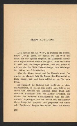 Seide Aus Lyon
