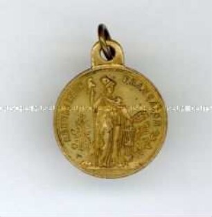 Frankreich, tragbare Medaille auf die 1848er Revolution