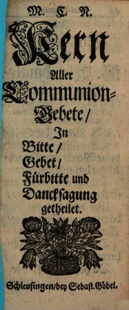 Kern aller Buß-Gebet