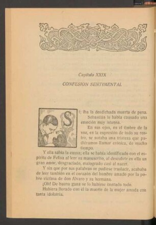 Capítulo XXIX - Confesión sentimental