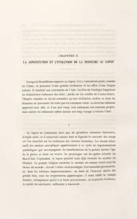 Chapitre X. La constitution et l'évolution de la peinture au Japon