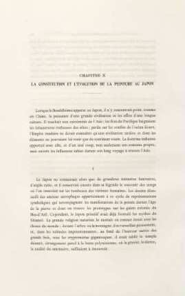 Chapitre X. La constitution et l'évolution de la peinture au Japon