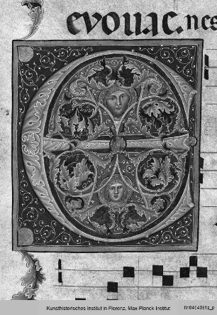 Antiphonarium : Kopf Christi und einer Heiligen