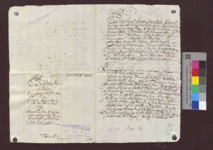 Michel Ernst zu Marzell verkauft der badischen Landesadministration ca. 1/2 Jauchert Wald um 11 Gulden 30 Kreuzer.