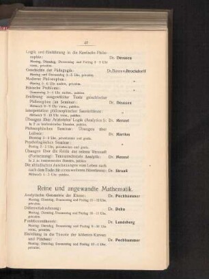 Reine und angewandte Mathematik.