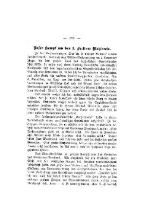 Unser Kampf um den 1. Berliner Wahlkreis
