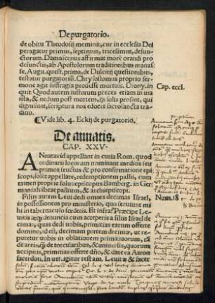 De annatis. Cap. XXV.