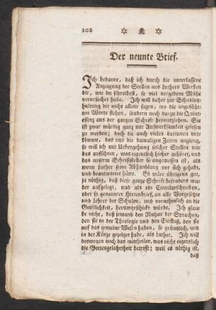 Der neunte Brief
