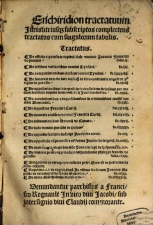 Enchiridion Tractatuum utriusque iuris
