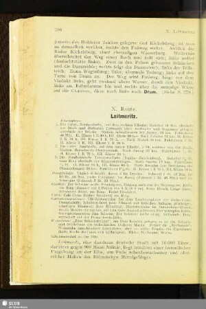 X. Route. Leitmeritz