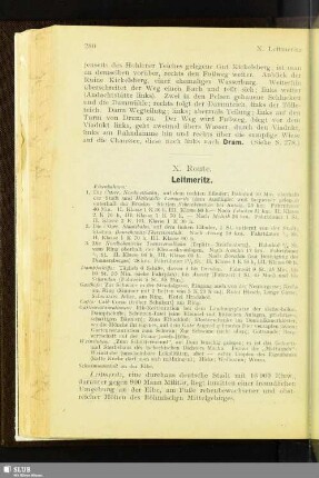 X. Route. Leitmeritz