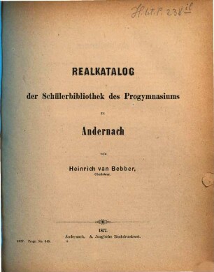 Zu der öffentlichen Prüfung und der Schlussfeier ... ladet ergebenst ein. 1876/77