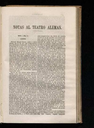 Notas al teatro alemán