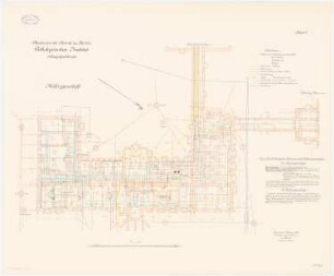 Pathologisches Institut der Charité, Berlin: Hauptgebäude: Grundriss Kellergeschoss 1:100
