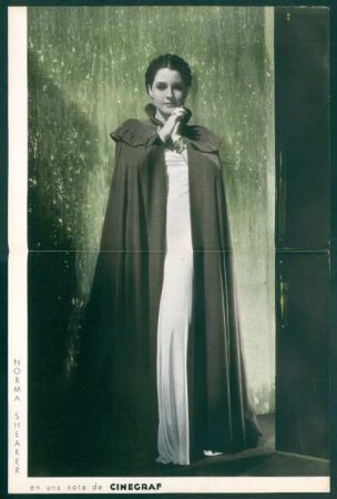 Norma Shearer - en una nota de Cinegraf