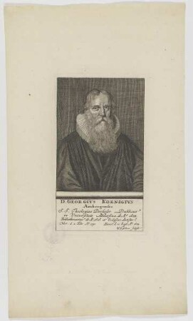 Bildnis des Georgivs Koenigivs