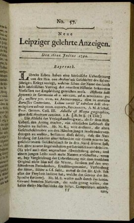 No. 57. Den 16ten Julius 1790.