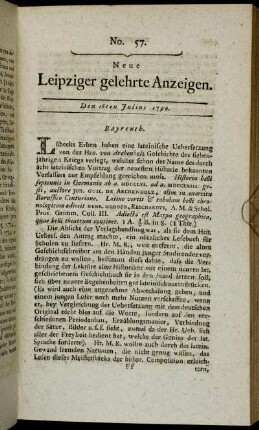 No. 57. Den 16ten Julius 1790.