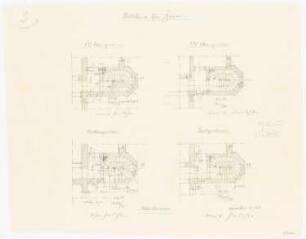 Rathaus, Jauer: Grundriss Nebentreppe 1:100