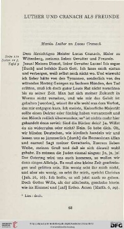 Luther und Cranach als Freunde