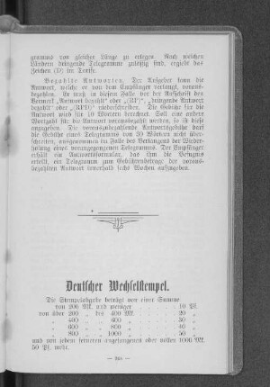 Deutscher Wechselstempel.