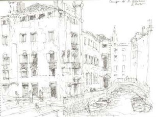 Venedig Am Palazzo Belloni Battagia