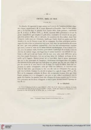 3: Cronos, Rhéa et Nicé