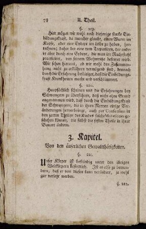 3. Kapitel. Von den äußerlichen Gewaltthätigkeiten.